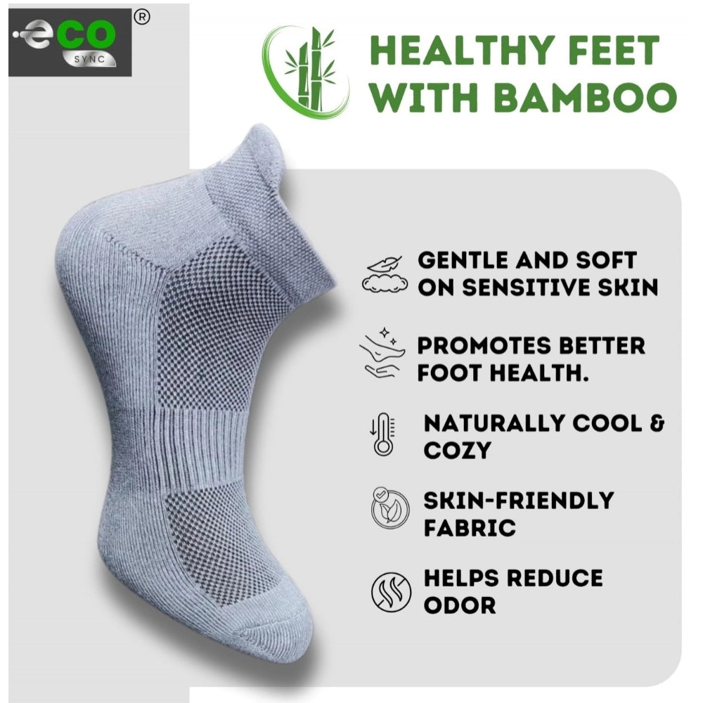 Amfyn  4_Pair Set Unisex Casual Cotton Printed Ankle Length Socks (Multicolor)