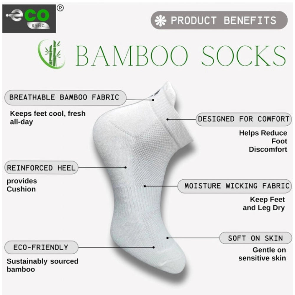 Amfyn  4_Pair Set Unisex Casual Cotton Printed Ankle Length Socks (Multicolor)