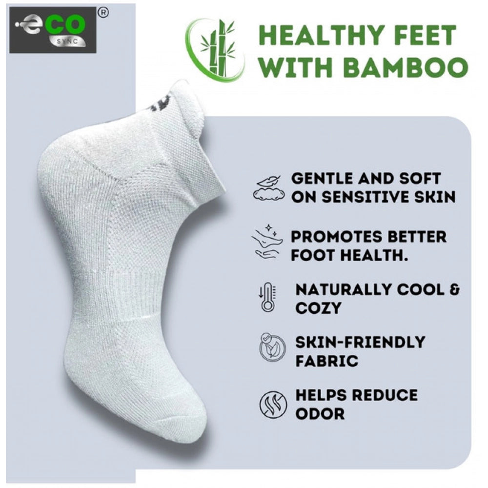 Amfyn  4_Pair Set Unisex Casual Cotton Printed Ankle Length Socks (Multicolor)