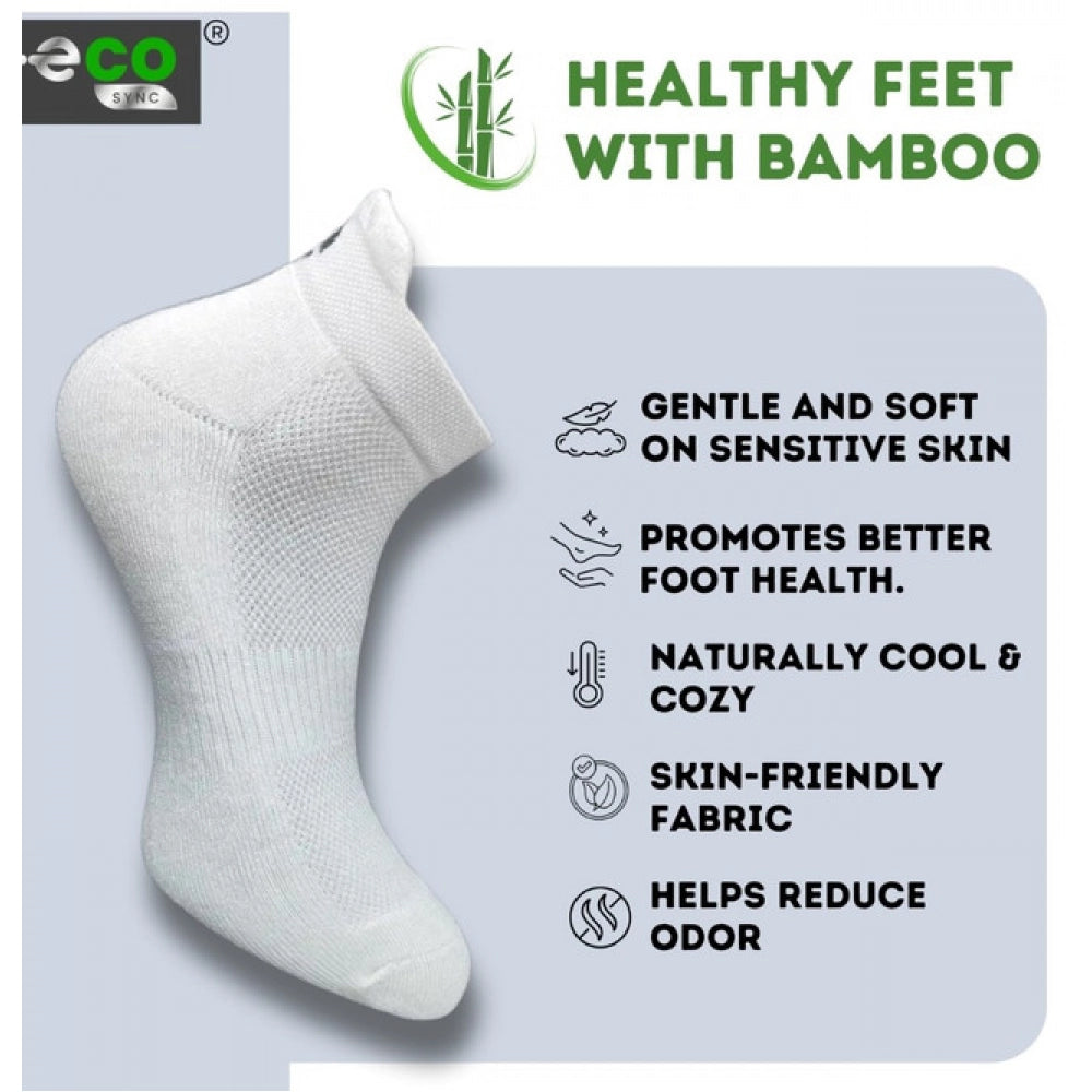 Amfyn  4_Pair Set Unisex Casual Cotton Printed Ankle Length Socks (Multicolor)