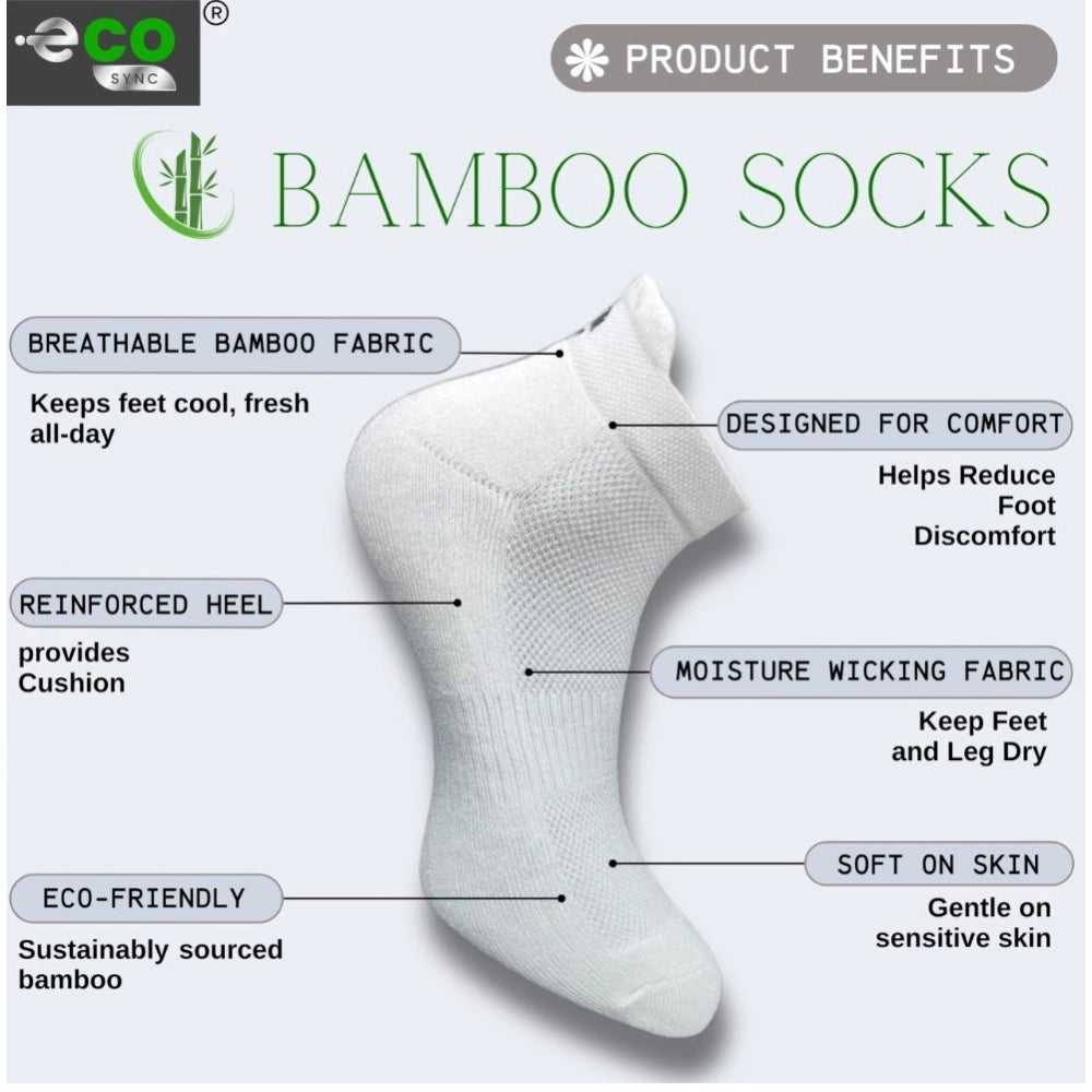 Amfyn  4_Pair Set Unisex Casual Cotton Printed Ankle Length Socks (Multicolor)