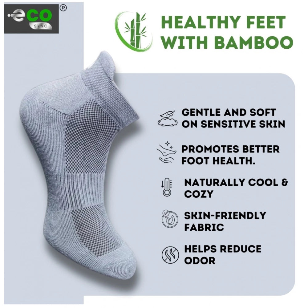 Amfyn  4_Pair Set Unisex Casual Cotton Printed Ankle Length Socks (Multicolor)