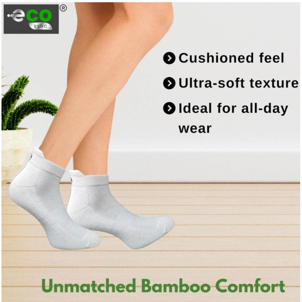 Amfyn  4_Pair Set Unisex Casual Cotton Printed Ankle Length Socks (Multicolor)