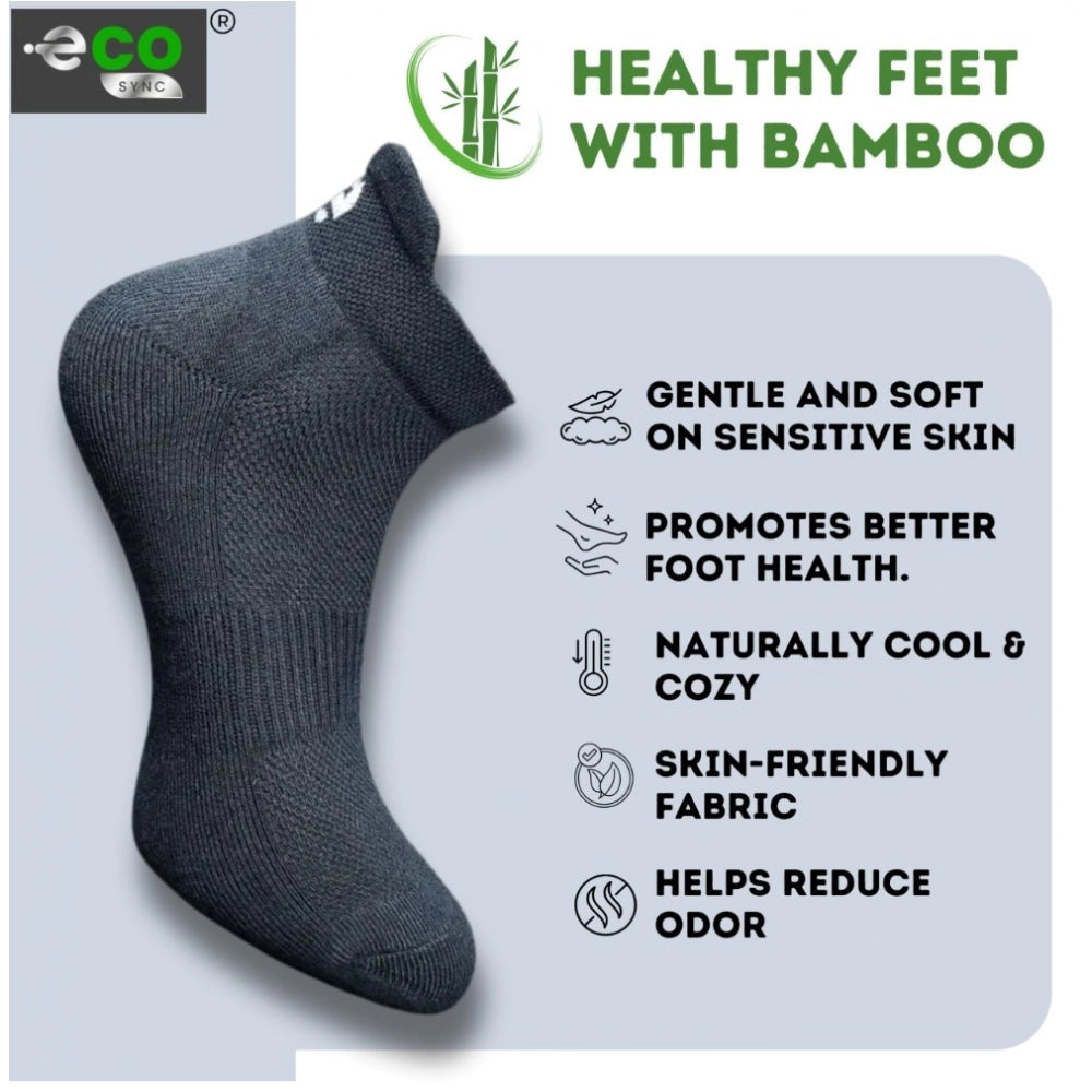 Amfyn  4_Pair Set Unisex Casual Cotton Printed Ankle Length Socks (Multicolor)