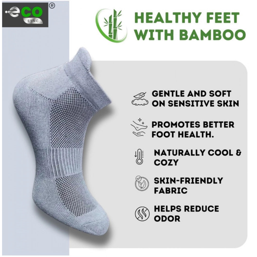 Amfyn  4_Pair Set Unisex Casual Cotton Printed Ankle Length Socks (Multicolor)