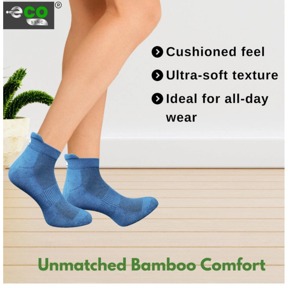 Amfyn  4_Pair Set Unisex Casual Cotton Printed Ankle Length Socks (Multicolor)