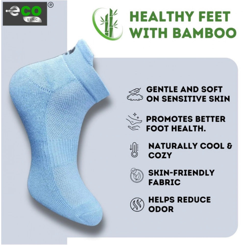 Amfyn  4_Pair Set Unisex Casual Cotton Printed Ankle Length Socks (Multicolor)