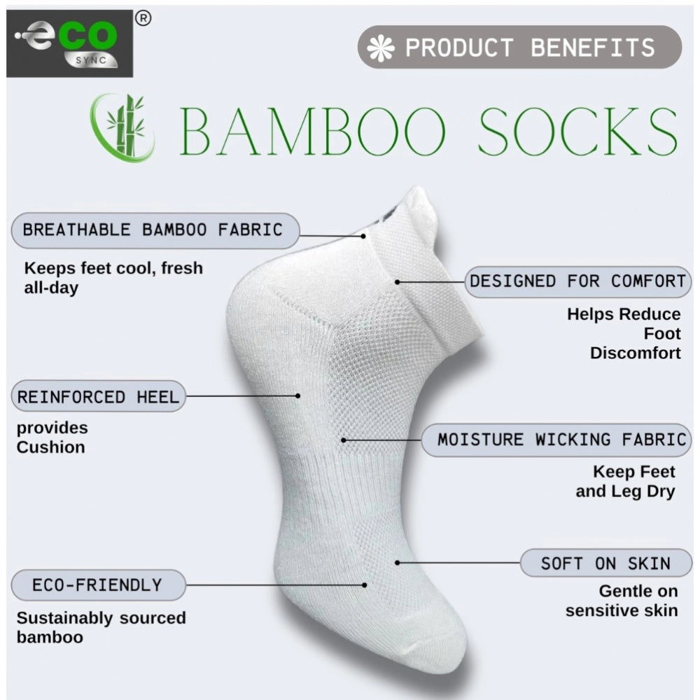 Amfyn  4_Pair Set Unisex Casual Cotton Printed Ankle Length Socks (Multicolor)