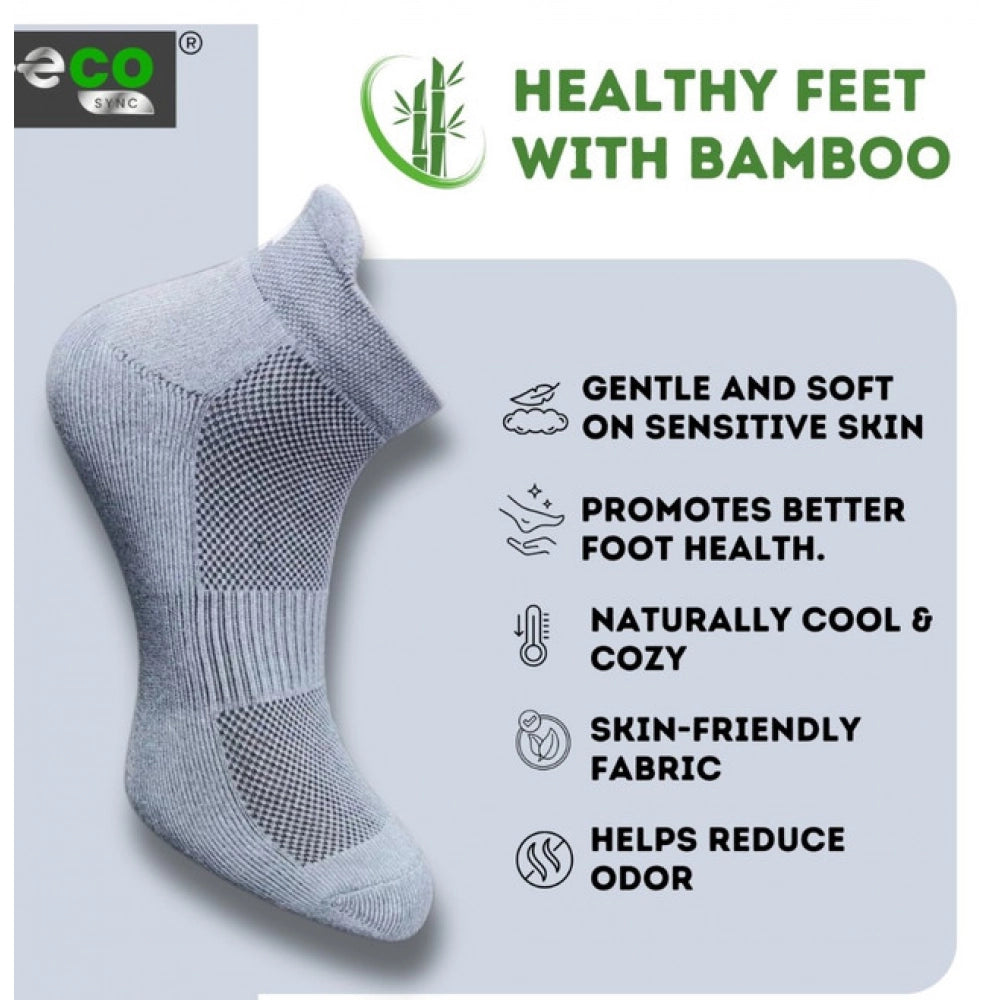 Amfyn  4_Pair Set Unisex Casual Cotton Printed Ankle Length Socks (Multicolor)