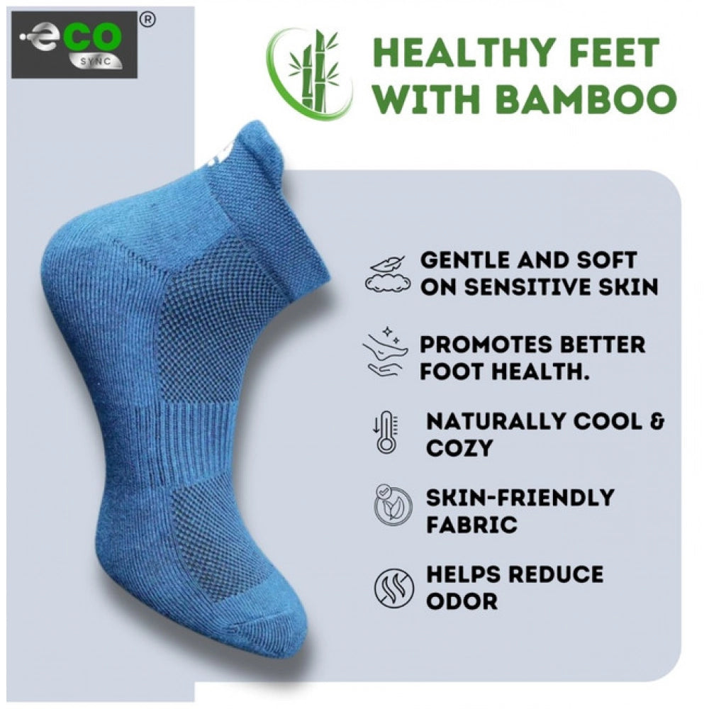 Amfyn  4_Pair Set Unisex Casual Cotton Printed Ankle Length Socks (Multicolor)