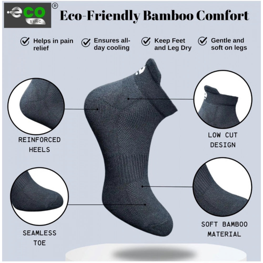 Amfyn  4_Pair Set Unisex Casual Cotton Printed Ankle Length Socks (Multicolor)