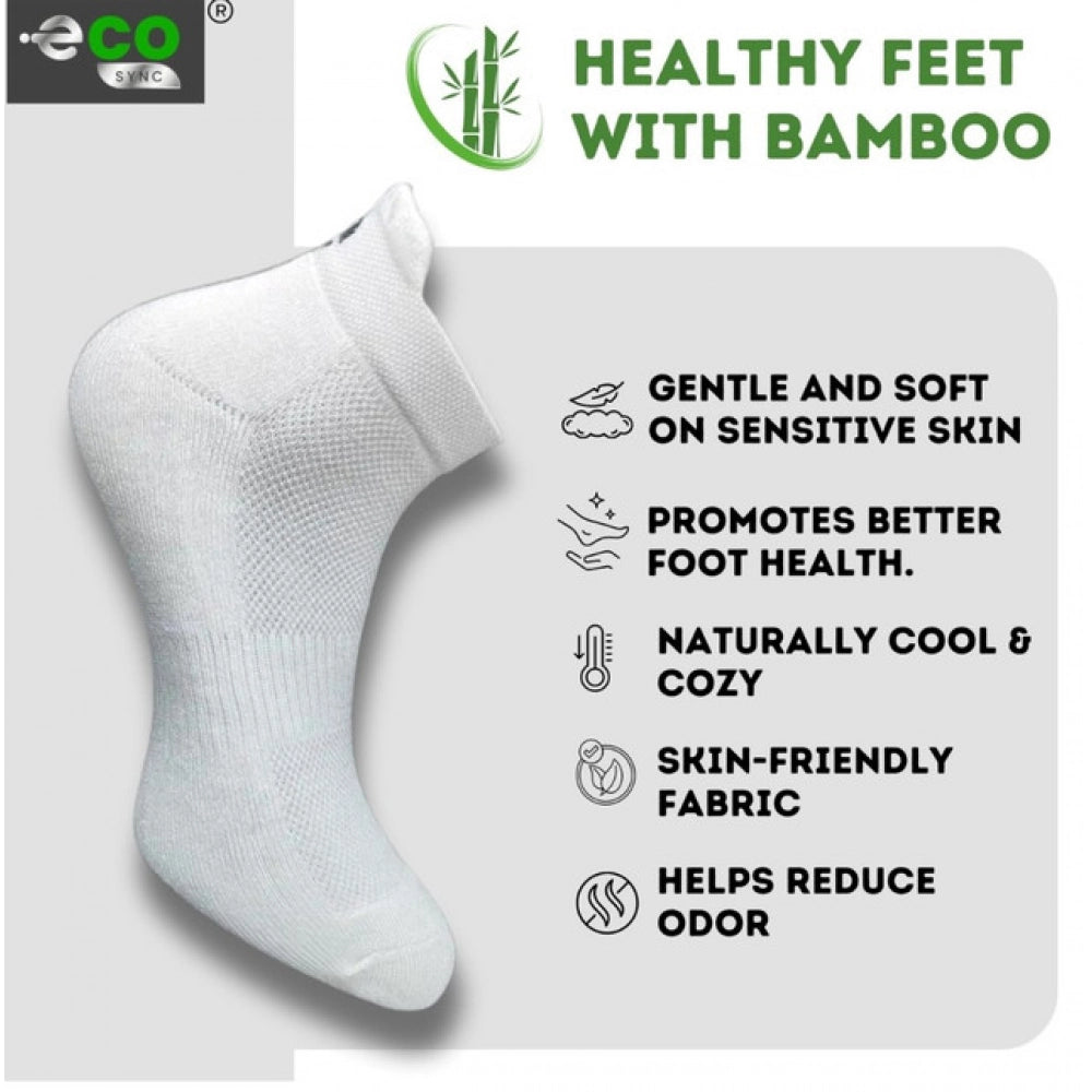 Amfyn  4_Pair Set Unisex Casual Cotton Printed Ankle Length Socks (Multicolor)