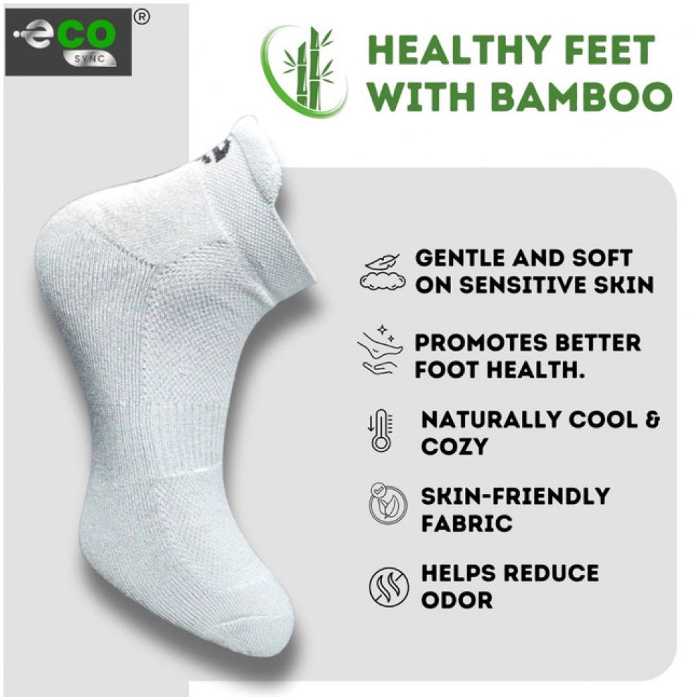 Amfyn  4_Pair Set Unisex Casual Cotton Printed Ankle Length Socks (Multicolor)