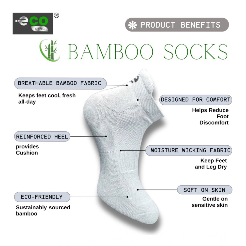 Amfyn  4_Pair Set Unisex Casual Cotton Printed Ankle Length Socks (Multicolor)