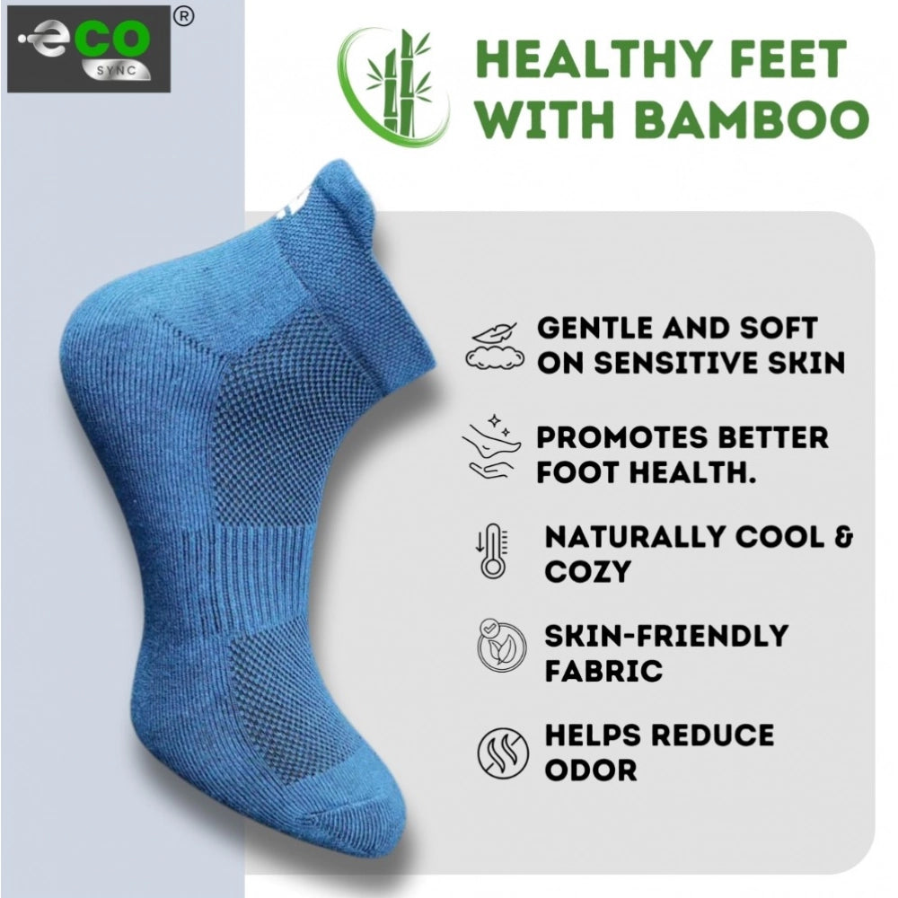 Amfyn  4_Pair Set Unisex Casual Cotton Printed Ankle Length Socks (Multicolor)