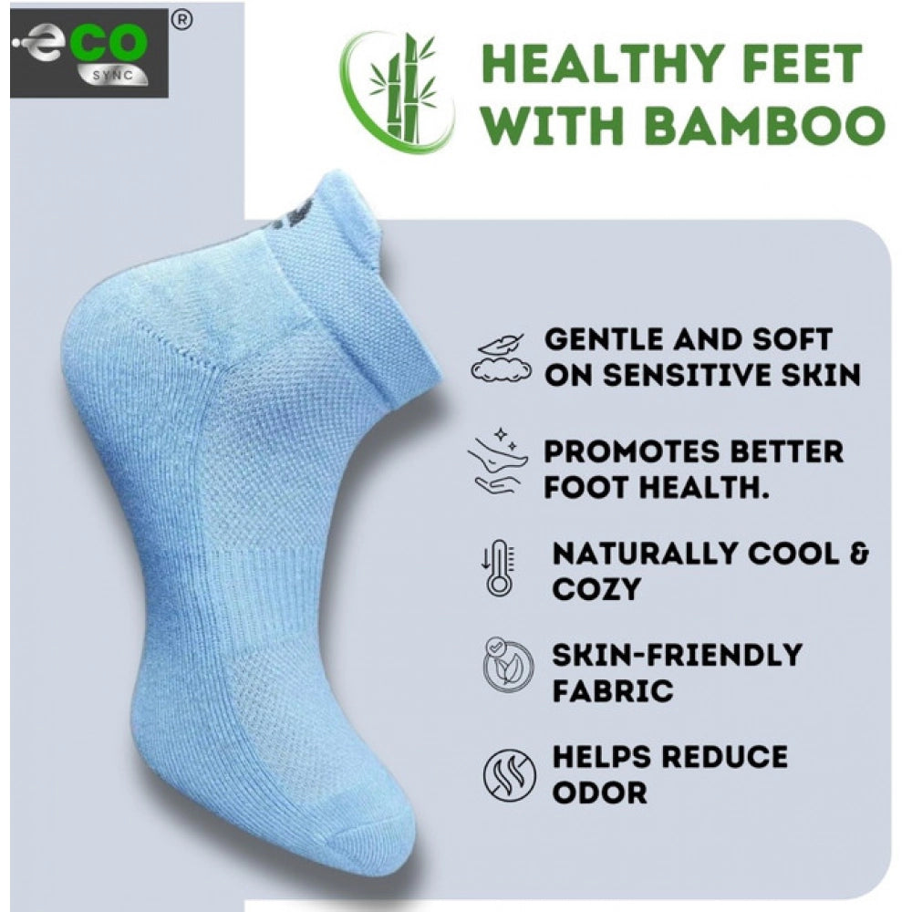 Amfyn  4_Pair Set Unisex Casual Cotton Printed Ankle Length Socks (Multicolor)