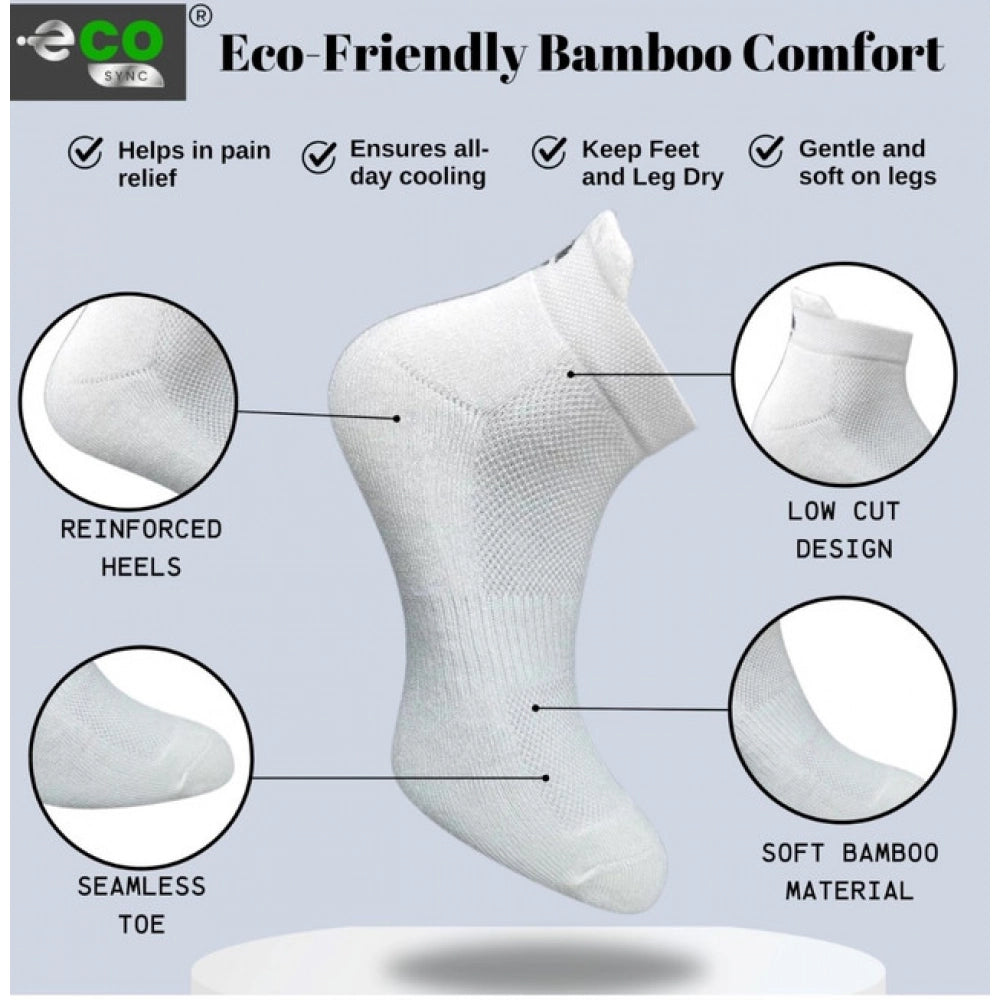 Amfyn  4_Pair Set Unisex Casual Cotton Printed Ankle Length Socks (Multicolor)