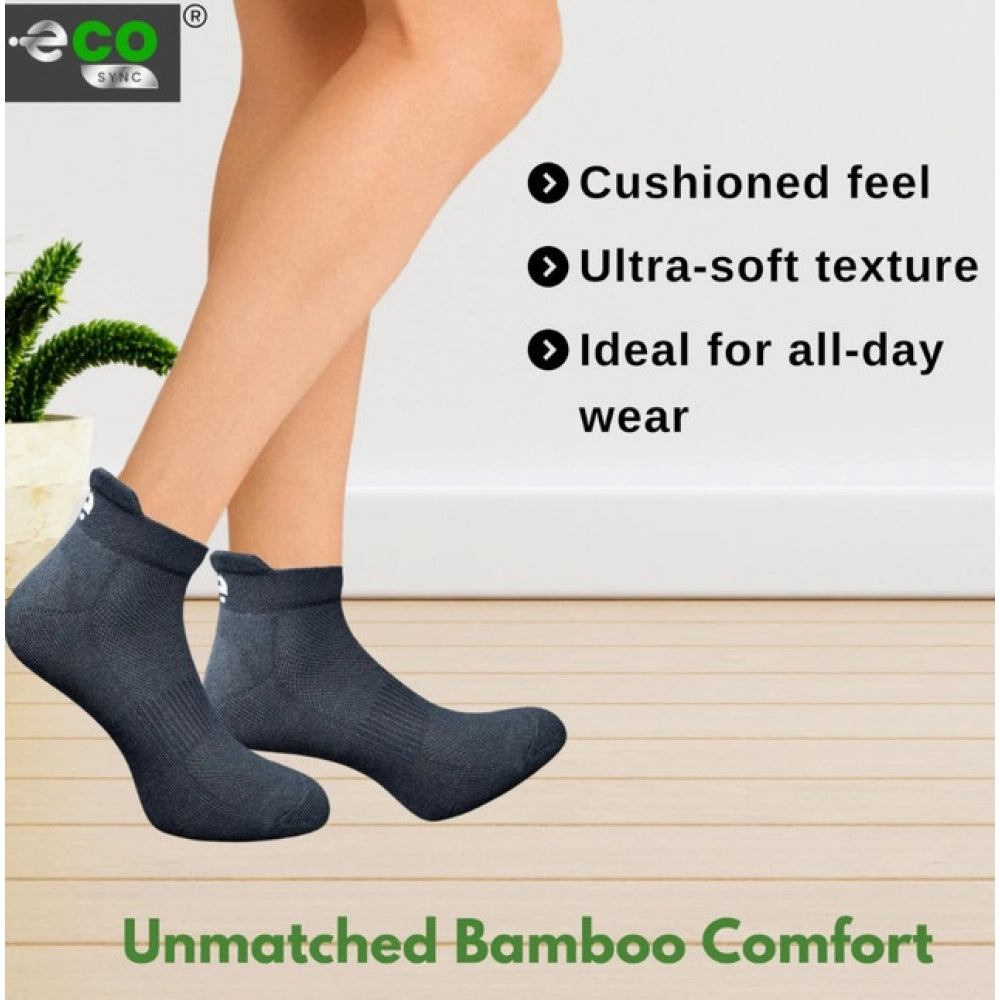 Amfyn  4_Pair Set Unisex Casual Cotton Printed Ankle Length Socks (Multicolor)