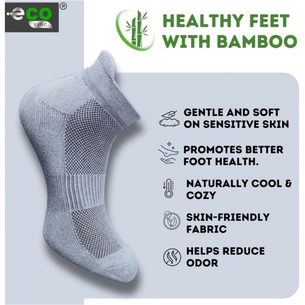 Amfyn  4_Pair Set Unisex Casual Cotton Printed Ankle Length Socks (Multicolor)