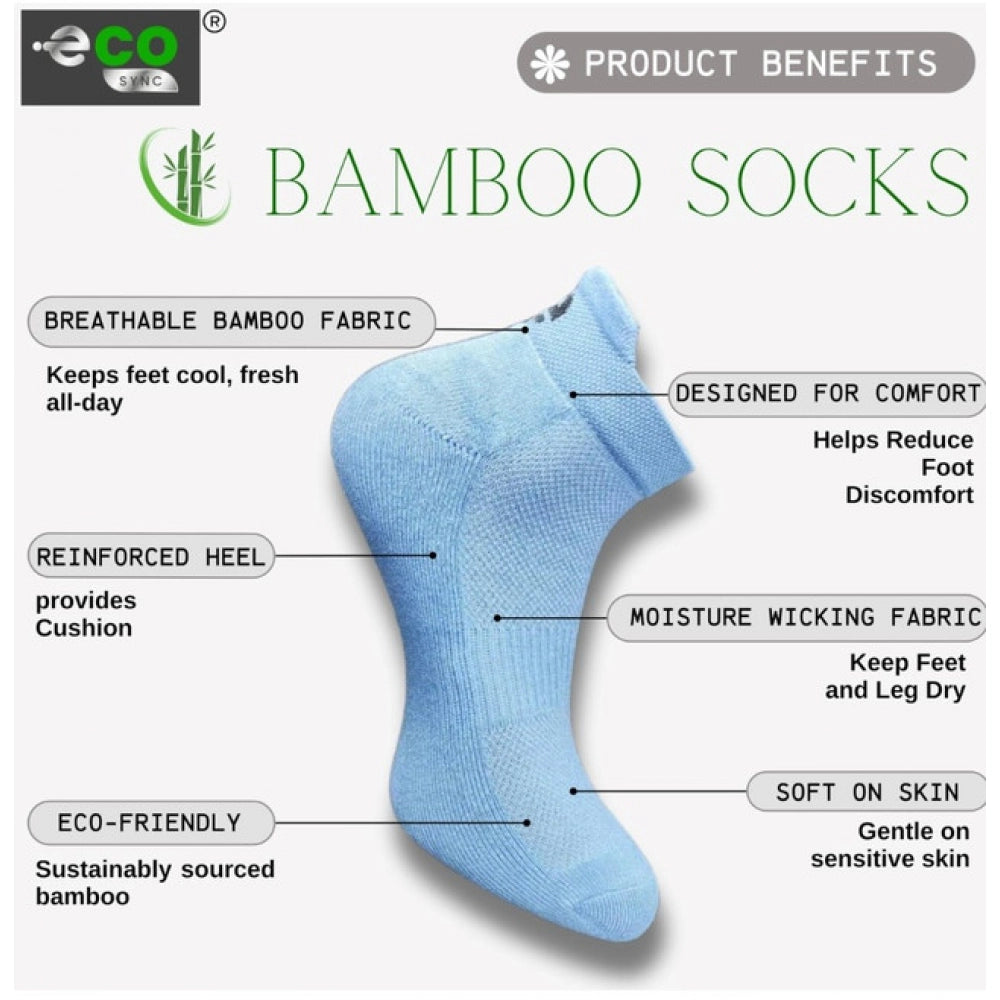 Amfyn  4_Pair Set Unisex Casual Cotton Printed Ankle Length Socks (Multicolor)