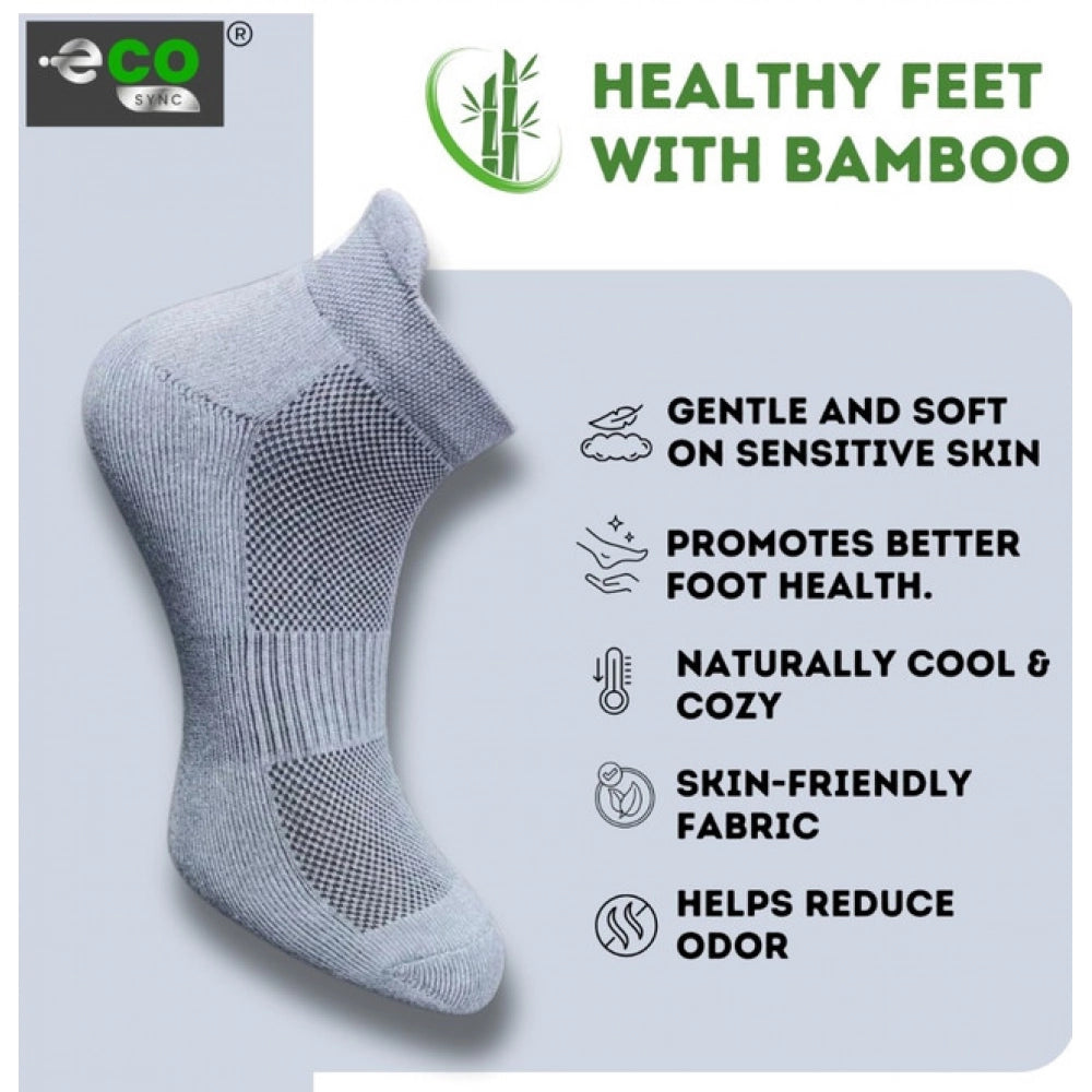 Amfyn  4_Pair Set Unisex Casual Cotton Printed Ankle Length Socks (Multicolor)