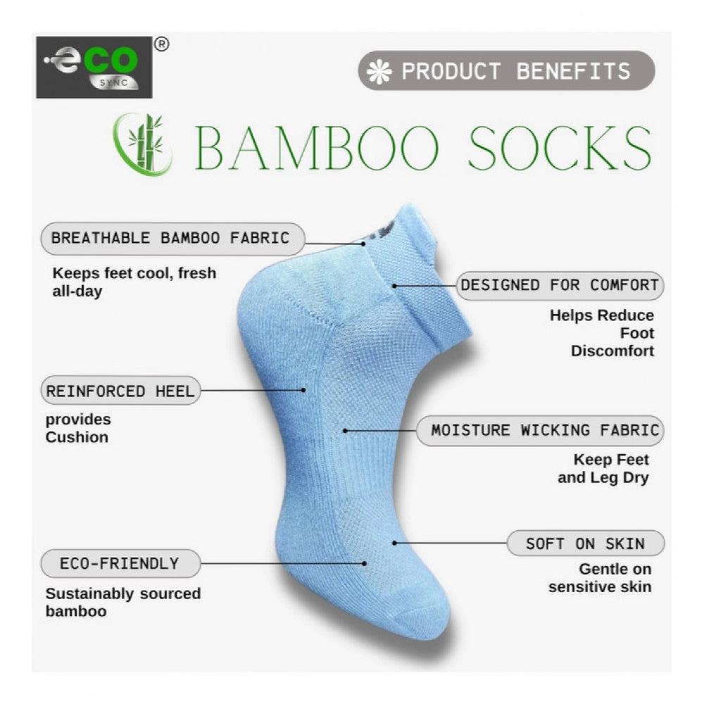 Amfyn  4_Pair Set Unisex Casual Cotton Printed Ankle Length Socks (Multicolor)