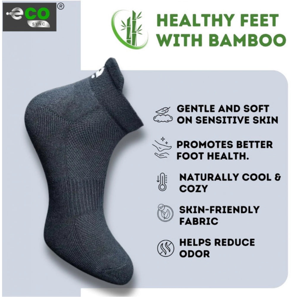 Amfyn  4_Pair Set Unisex Casual Cotton Printed Ankle Length Socks (Multicolor)