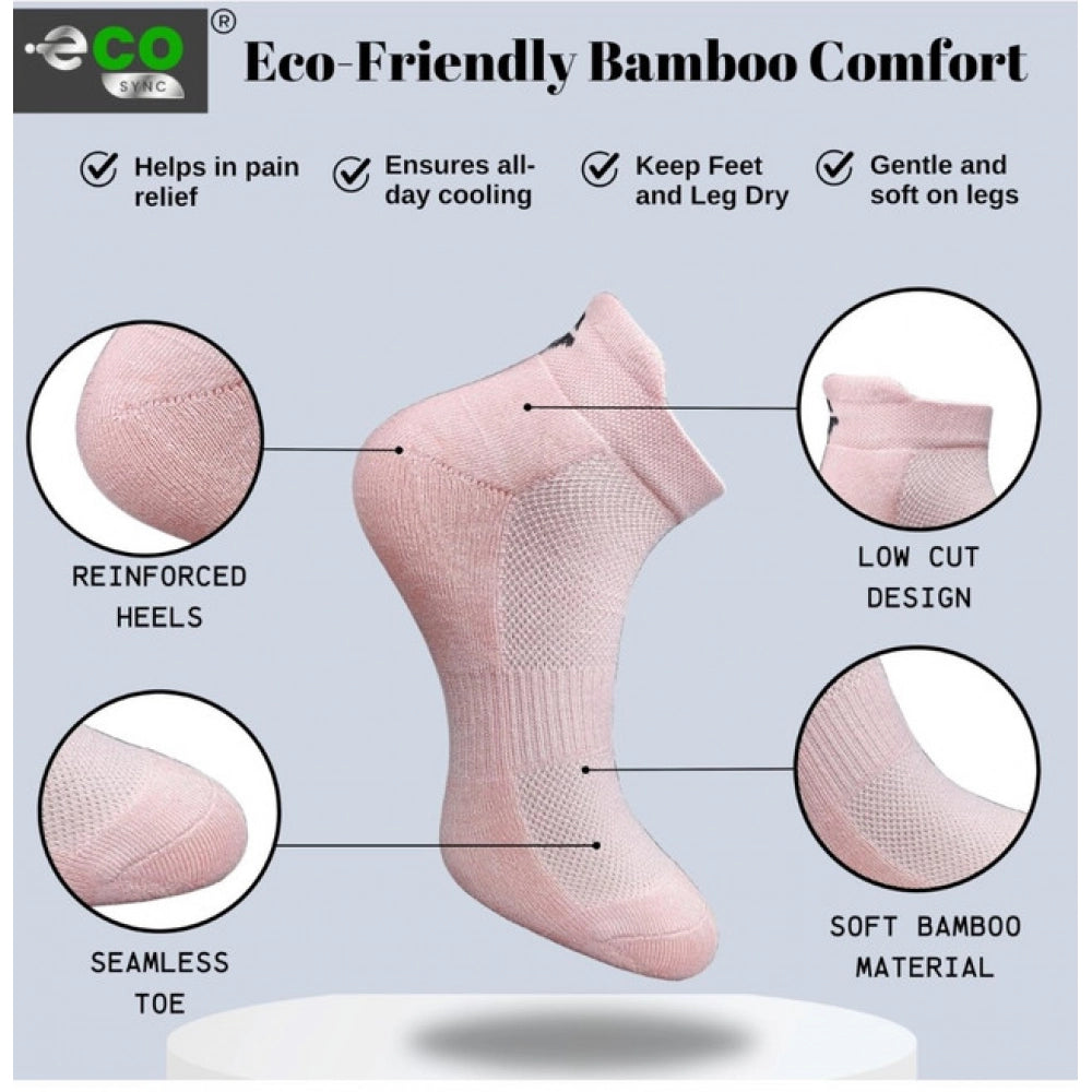 Amfyn  4_Pair Set Unisex Casual Cotton Printed Ankle Length Socks (Multicolor)