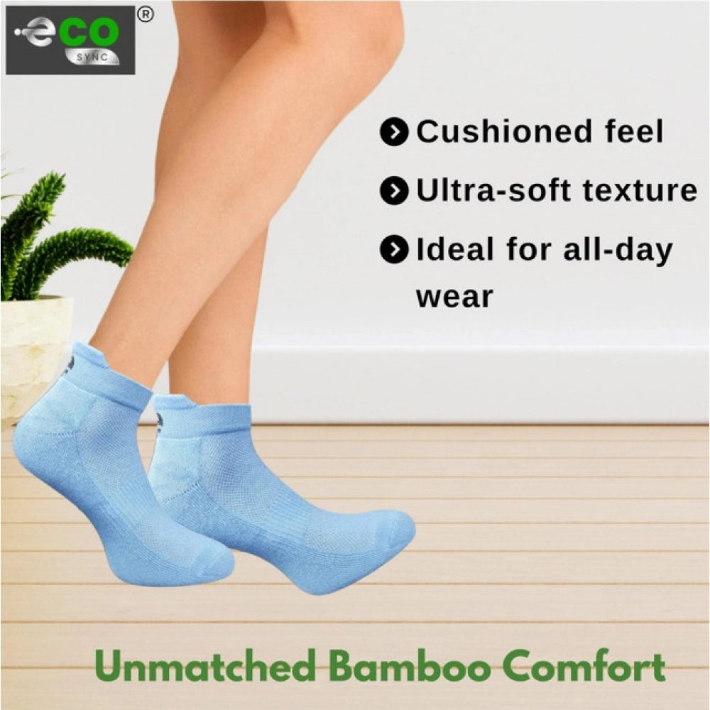 Amfyn  4_Pair Set Unisex Casual Cotton Printed Ankle Length Socks (Multicolor)