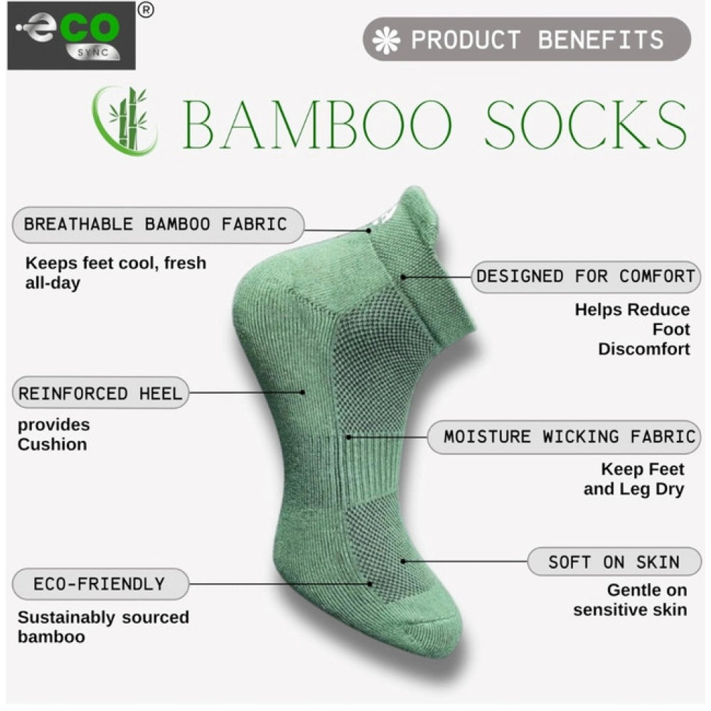 Amfyn  4_Pair Set Unisex Casual Cotton Printed Ankle Length Socks (Multicolor)