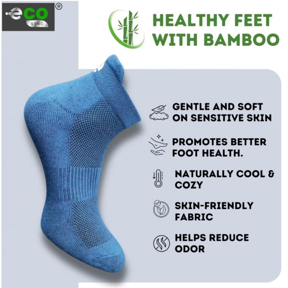 Amfyn  4_Pair Set Unisex Casual Cotton Printed Ankle Length Socks (Multicolor)