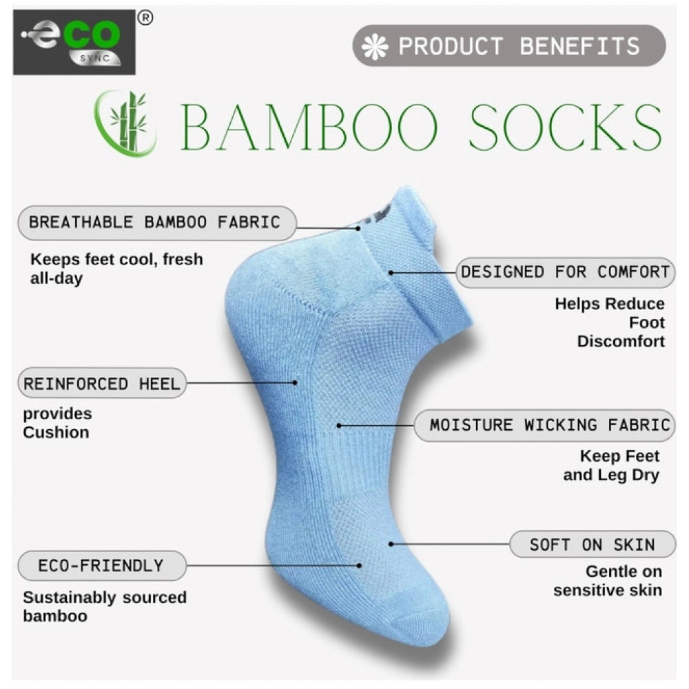 Amfyn  4_Pair Set Unisex Casual Cotton Printed Ankle Length Socks (Multicolor)