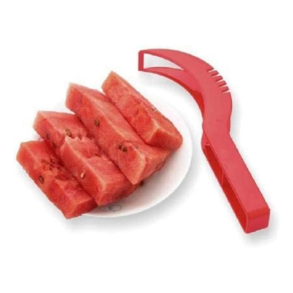 Amfyn Pack Of 3_Plastic Handle Watermelon Cutter Knife (Color: Assorted )