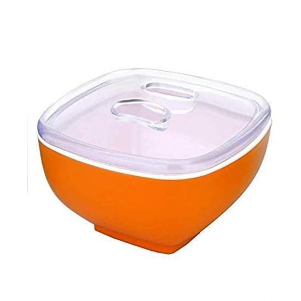 Amfyn Multipurpose Serving Tray with Dry Fruit Air Tight Bowls with Lids (Color: Assorted )