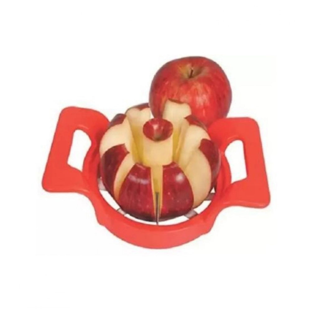 Amfyn Pack Of 3_Apple Cutter – Stainless Steel Fruit Slicer And Corer for Quick Cutting (Color: Assorted )