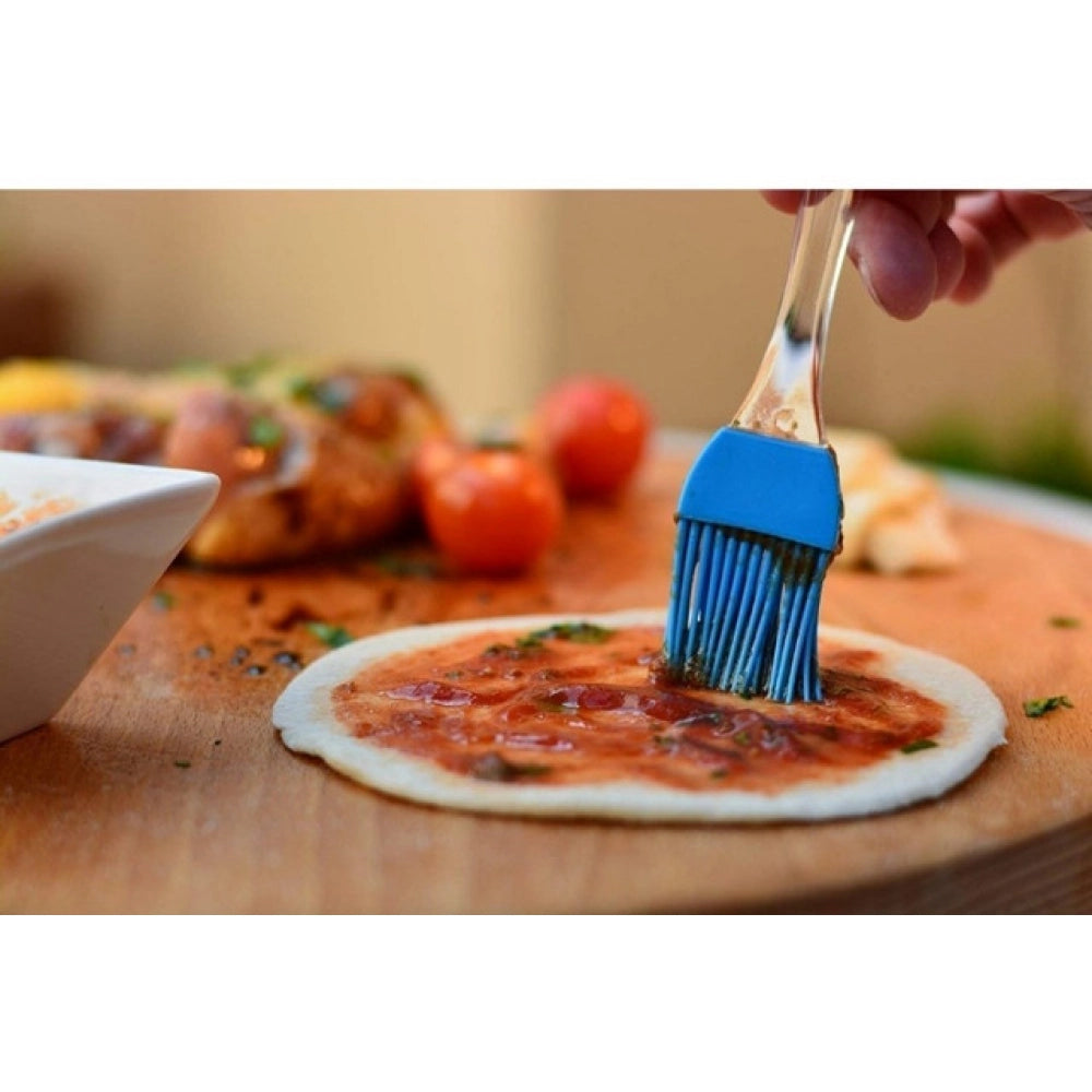 Amfyn Pack Of 10_Silicone Oil Brush – Heat Resistant Cooking And Baking Basting Brush (Color: Assorted )