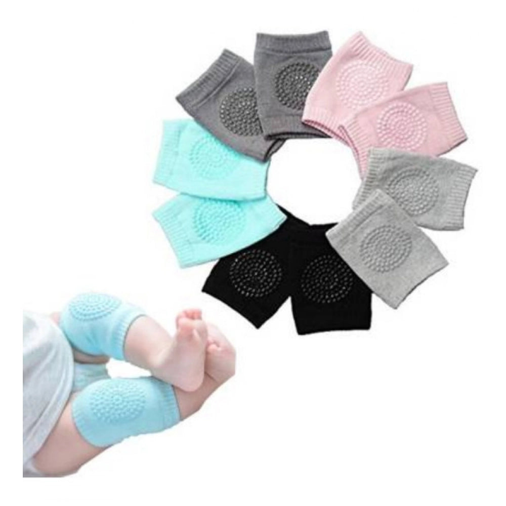 Amfyn Pack Of 3_Baby Knee Pads – Soft And Comfortable Crawling Protectors (Color: Assorted )