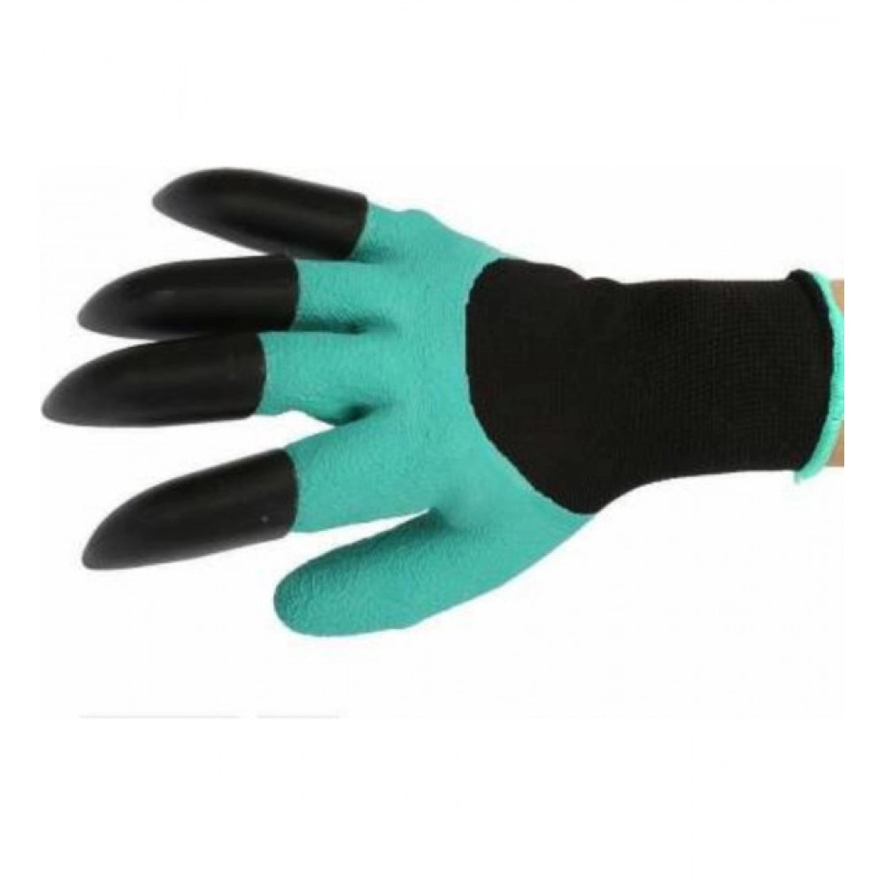 Amfyn Pack Of 2_Heavy Duty Garden And Farming Gloves – Durable Protective Gloves (Color: Assorted )