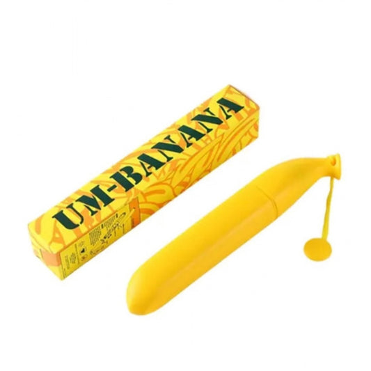 Amfyn Banana Umbrella – Compact Foldable Umbrella with Banana-Shaped Case (Color: Assorted )