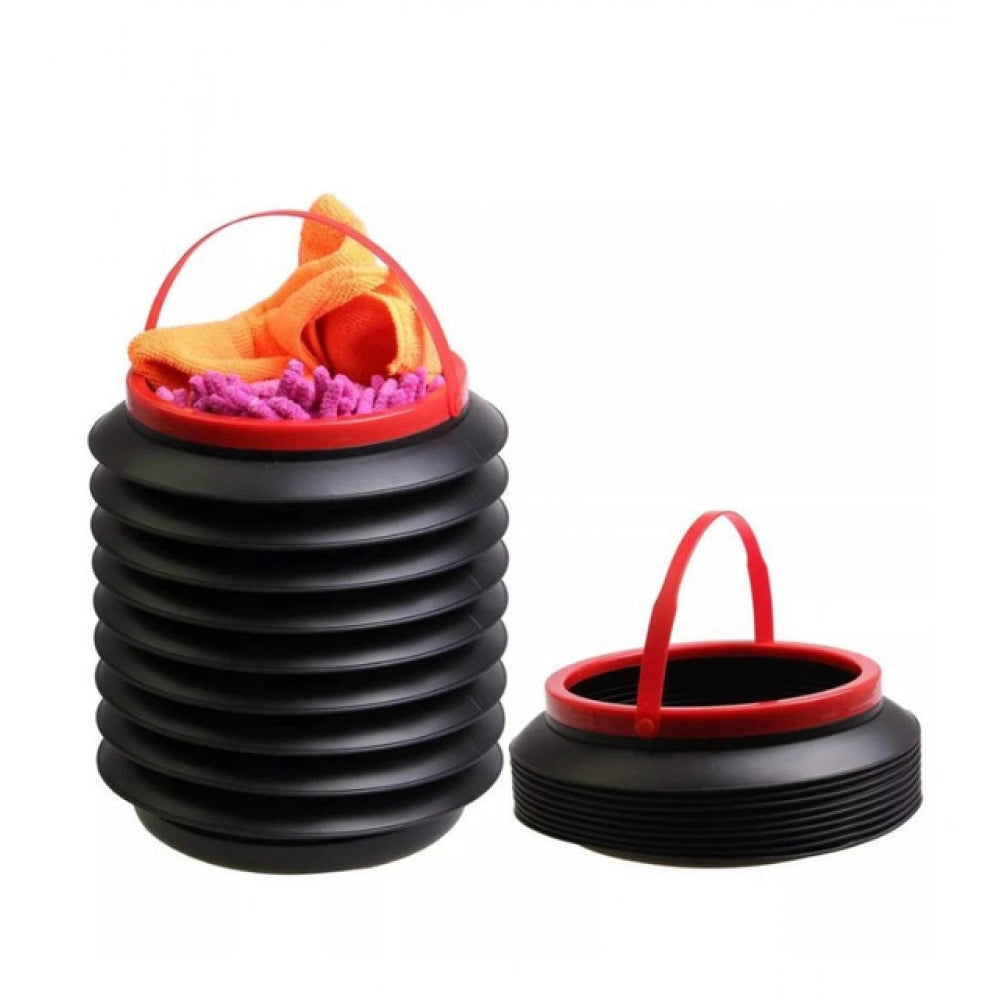 Amfyn Pack Of 3_Foldable Dustbin – Portable And Space-Saving Trash Container (Color: Assorted )