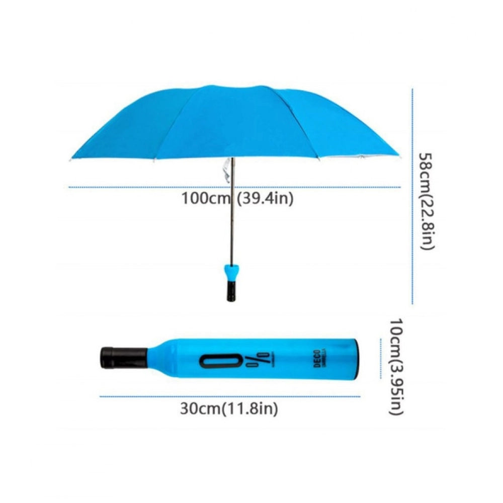 Amfyn Bottle-Shaped Umbrella – Compact Foldable Rain Protection (Color: Assorted )