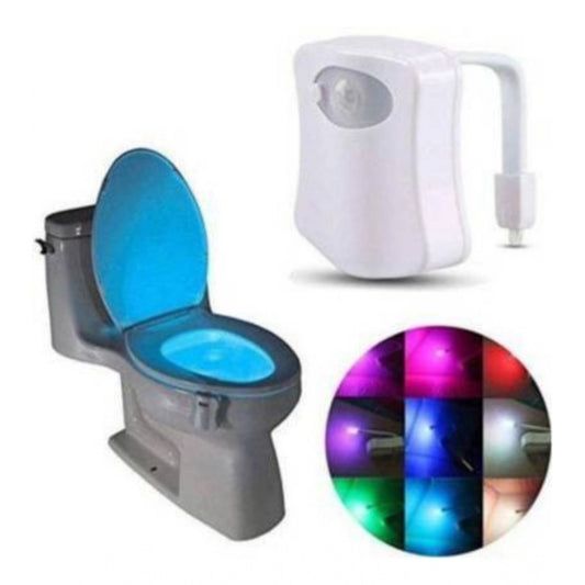 Amfyn Pack of 2_Toilet Bowl Night Light – Motion Sensor LED Toilet Lamp (Color: Assorted )