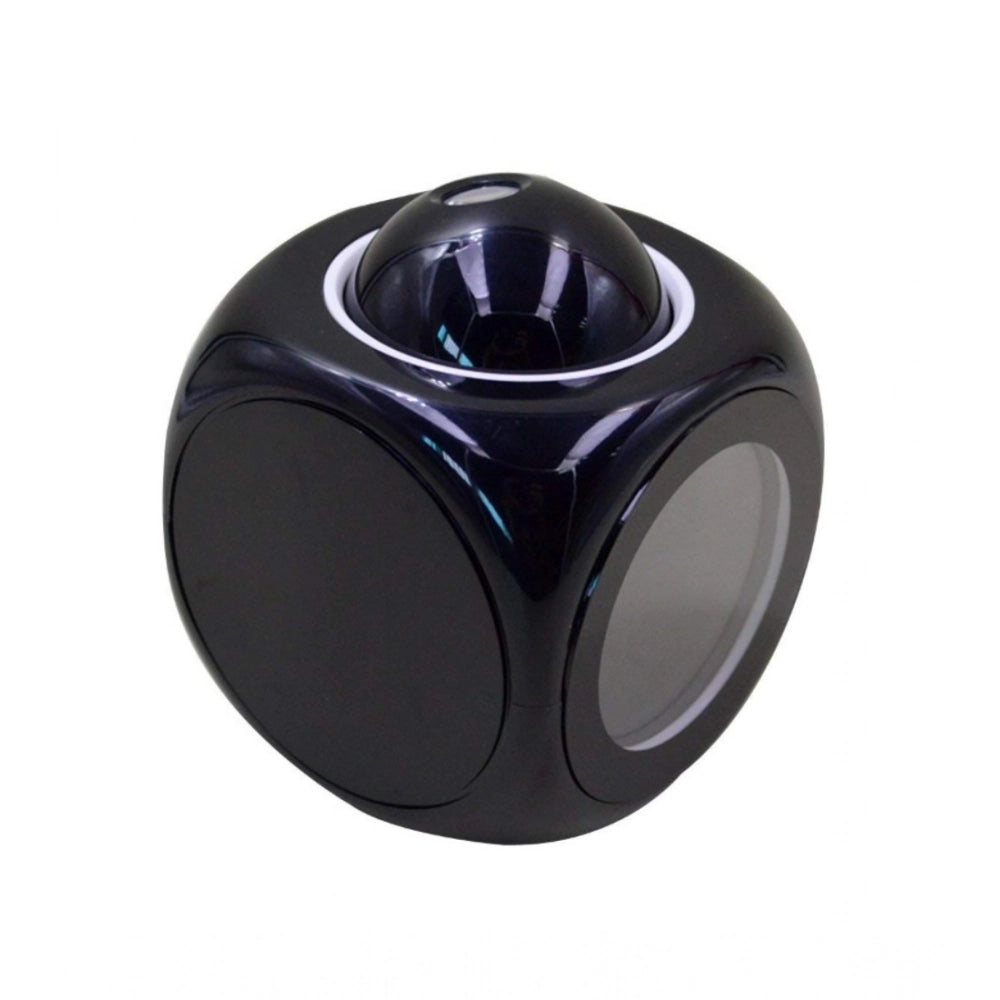 Amfyn Time Display with Voice Projection And Wake-Up Alarm Clock (Color: Black)