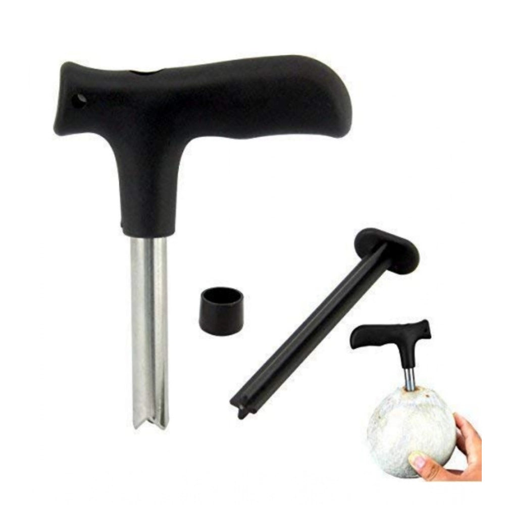 Amfyn Pack Of 2_Coconut Opener – Easy And Safe Coconut Cutting Tool (Color: Assorted )