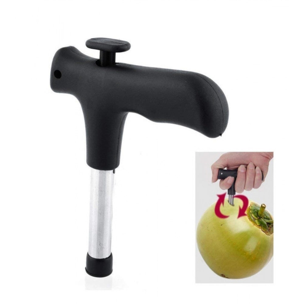 Amfyn Pack Of 2_Coconut Opener – Easy And Safe Coconut Cutting Tool (Color: Assorted )