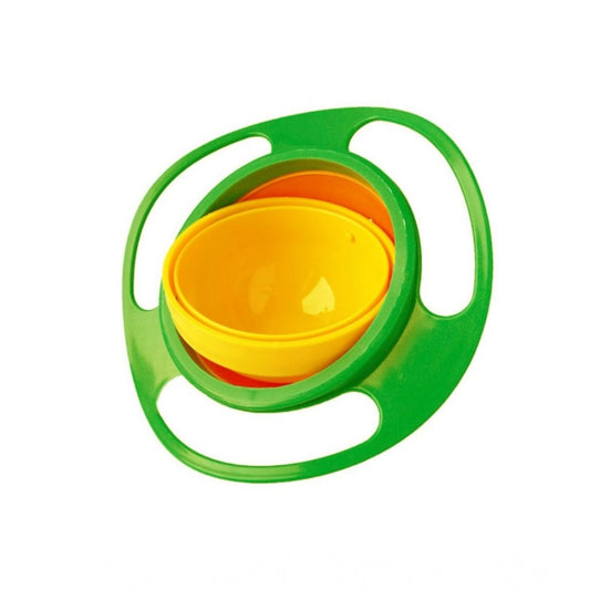 Amfyn Pack Of 2_Gyro Bowl – Spill-Proof Rotating Fun Bowl for Kids (Color: Assorted )