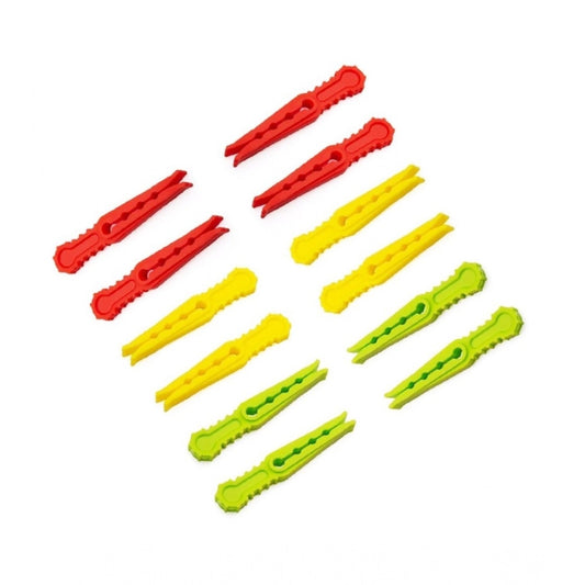 Amfyn Pack of 4_Cloth Hanger Clips 36Pcs set – Multi-Purpose Clothes Pegs (Color: Assorted )