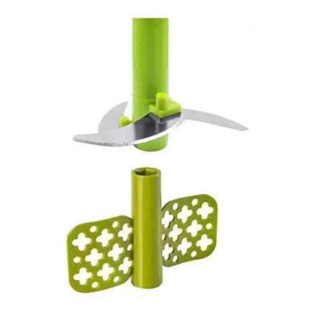 Amfyn 2-in-1 Manual Smart Chopper – Handy Vegetable And Fruit Processor (Color: Assorted )