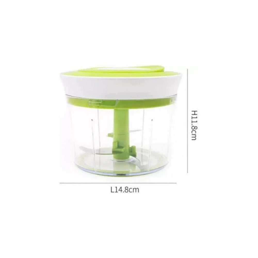 Amfyn 2-in-1 Manual Smart Chopper – Handy Vegetable And Fruit Processor (Color: Assorted )