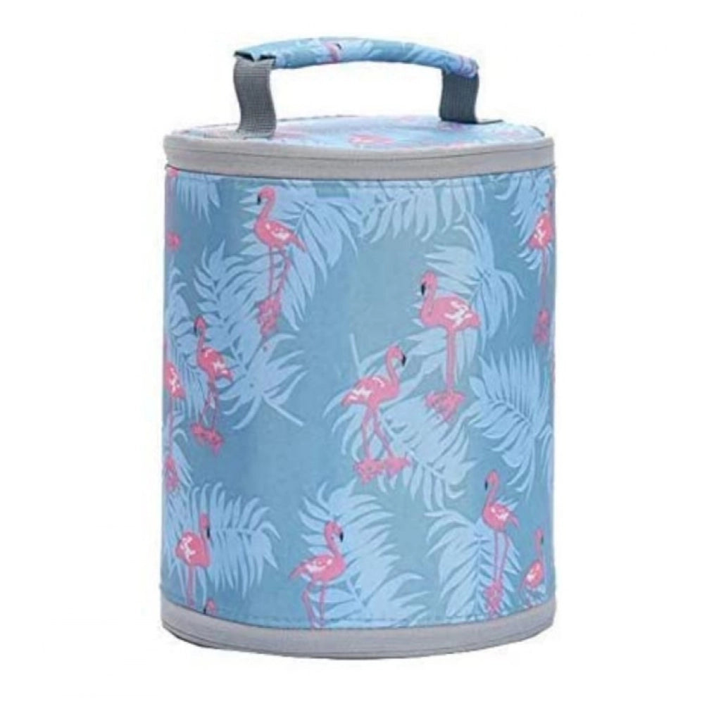 Amfyn Round Travel Lunch Bag – Portable Office Bag for Men And Women (Color: Assorted )